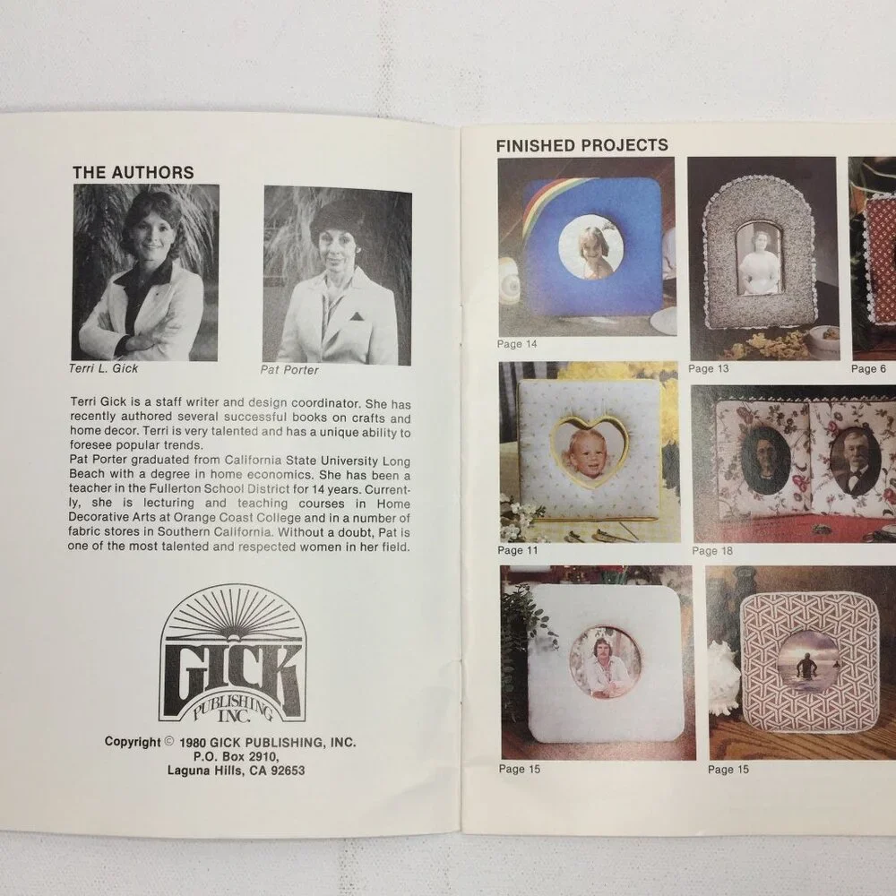 Fabric Frames Craft Book 1980 Designer Series Book GP-455 Quilt Sewing Pattern